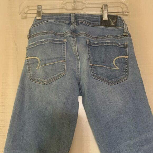 American Eagle distressed jeggings, size 00 short - Picture 13 of 14